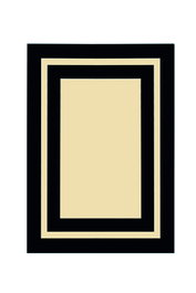 Conceptum Black Frame Alfombra Multicolor 160 x 230 cm